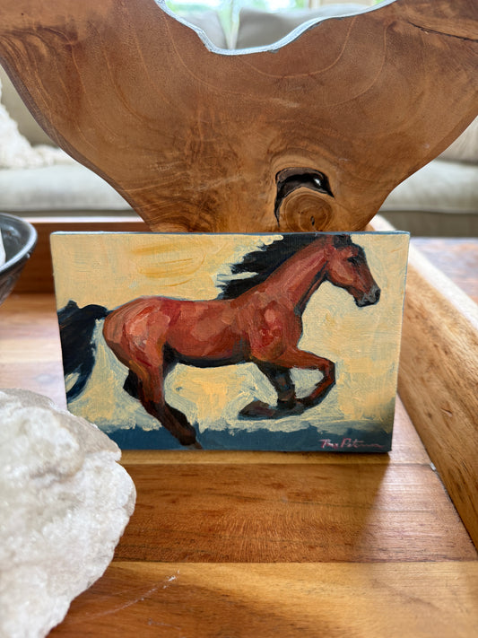 Fire Horse Painting | Burning Horizon