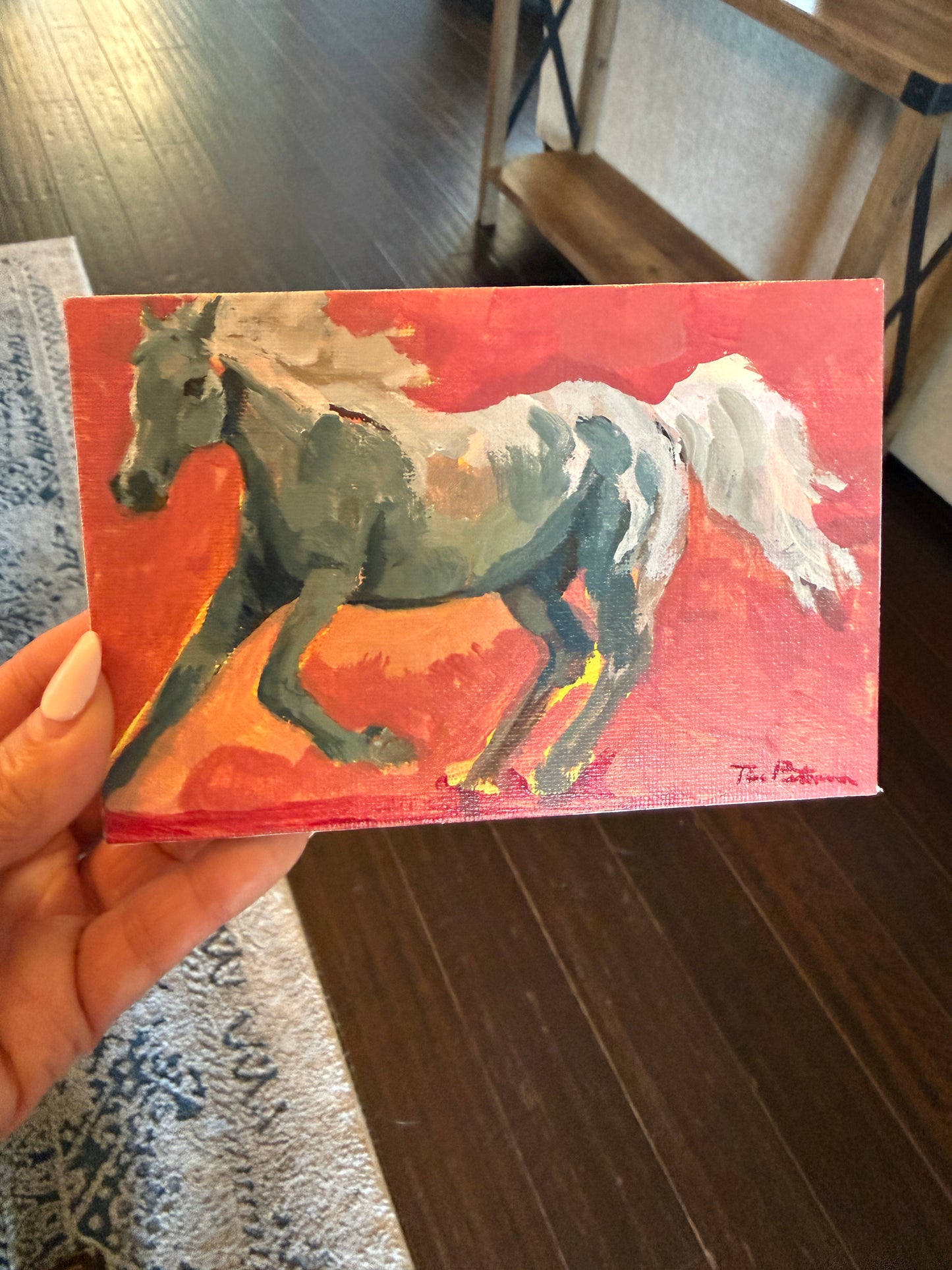 Fire Horse Painting | Crimson Charge