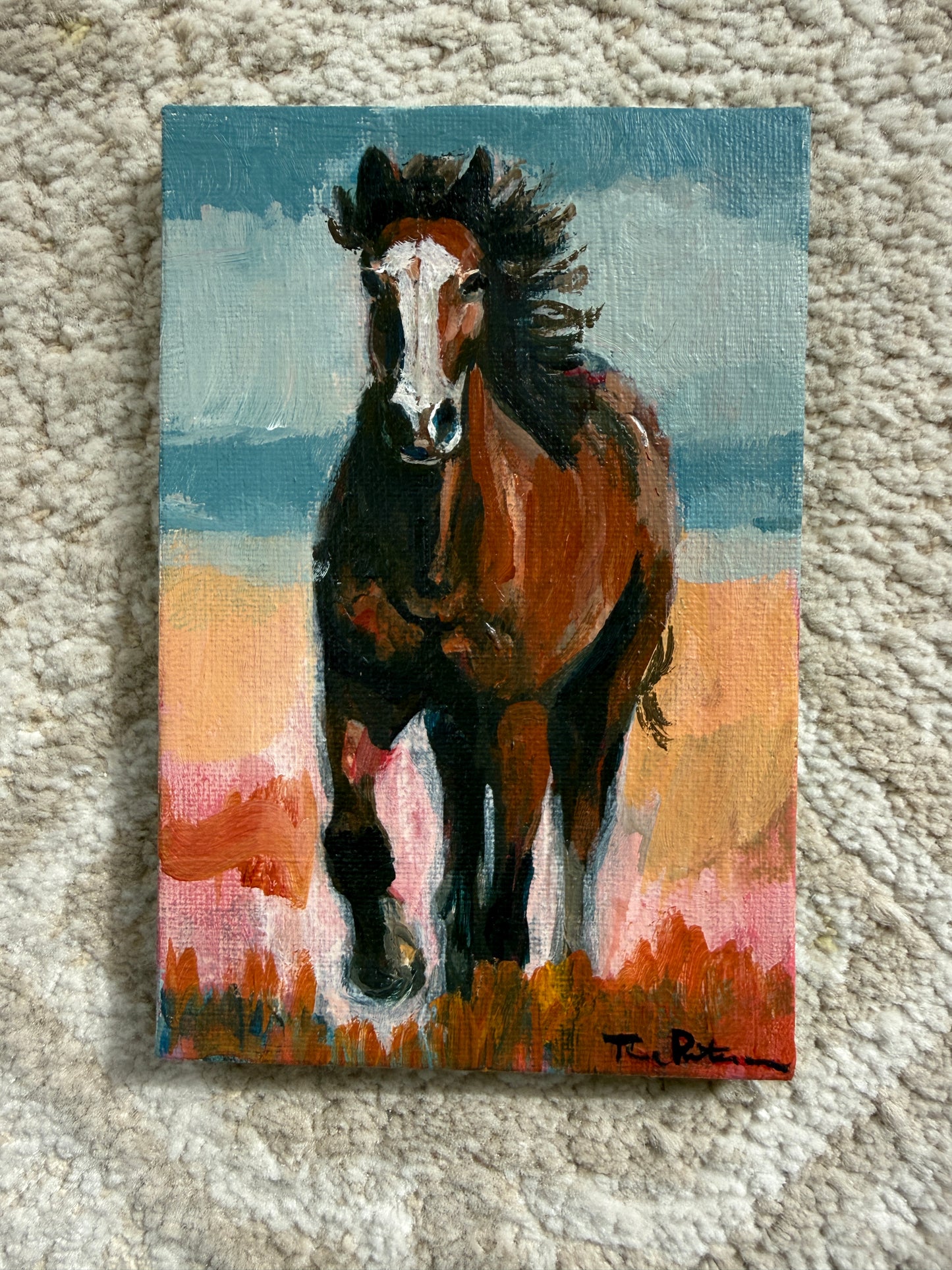 Fire Horse Painting | Eternal Ember