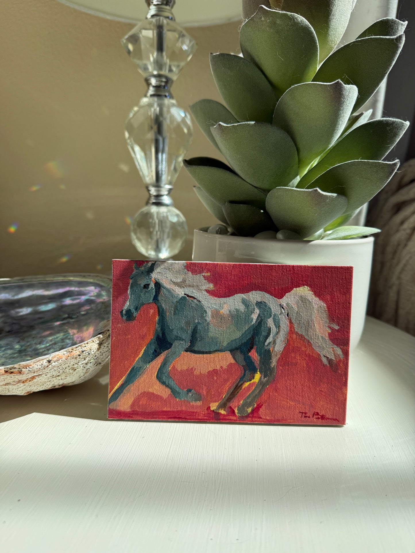 Fire Horse Painting | Crimson Charge