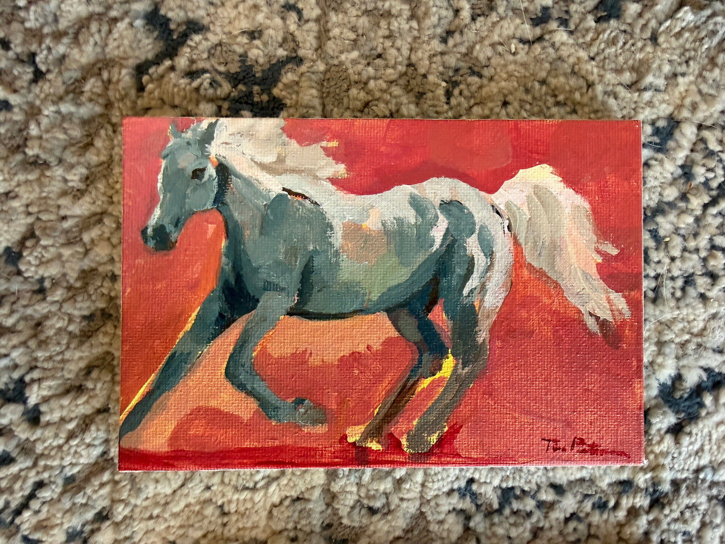 Fire Horse Painting | Crimson Charge